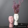 Nuevo suministro de comercio electrónico transfronterizo, creativo, cuerpo humano, flor de cerámica, escritorio, pintado a mano, accesorios para el hogar, flores, jarrón de flores secas