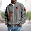 Sudadera tipo cárdigan estilo americano Chaqueta Uniforme de Equipo de la NBA Impresión Digital 3D Cárdigan Holgado con Cremallera y Capucha Sudadera Deportiva