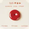 Cuentas Sueltas de Cinabrio Rojo de Alto Contenido Natural Materiales Hechos a Mano para DIY con Cuentas para el Año del Caballo Mineral Original Oro Púrpura Arena Imperial Pequeños Accesorios