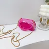 Bolsa de Moedas Infantil de Corrente Pequena de Celebridade da Internet Transfronteiriça Bolsa de Noite Bolsa Acrílica Mini Bolsa para Batom Bolsa de Mão Transversal