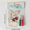 Borde de Madera Pascua DIY Hecho a Mano Pizarra de Bocetos Pintura para Niños Decoraciones de Madera Hechas a Mano Pizarra de Bocetos Pintada Creativa Rompecabezas