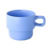 Canecas Empilháveis Famosas na Internet Personalizadas Cerâmica Fosca para Café com Padrão de Logo Copos de Lembrança Presente Transfronteiriço