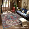 Tapete para Sala de Estar Estilo Persa Retrô Cobertor para Sofá Mesa de Centro Veludo Cristal Resistente ao Desgaste Antiderrapante Tapete de Chão Decoração Cobertura Completa Dropshipping Disponível