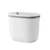 Cubo de basura grande para pared de cocina, adecuado para uso doméstico, se puede colgar en las puertas de los gabinetes para guardarlo, y también funciona como un cubo de basura cubierto para el inodoro o el baño