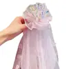 Coroa de princesa super fada infantil véu acessórios de cabelo Coroa de menina fita grampo de cabelo grampo de cabelo de menina cocar