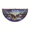 Bandera de Jardín Cruzada Estados Unidos 250º Aniversario América 250 Bandera de Jardín Estados Unidos 250º Aniversario de su Fundación Bandera Semicircular