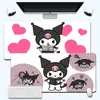 Kuromi Mouse Pad Grande de Desenho Animado Sanrio Melody Menina Fofa Tapete de Mesa Antiderrapante Borracha Vários Tamanhos