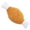 Juguete de peluche de pierna de pollo de doble hueso con connotación de sonido BB, suministros de juguetes para perros y gatos, venta al por mayor