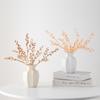 Shumen Simples Criativo Decorativo Moderno Creme Cerâmica Vaso Flores Secas Flores Sala de Estar Corredor Casa Nova Ornamentos de Flores