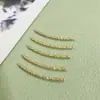Pulsera de Tubo Recto W con Chapado en Oro de 18 Quilates, Cuentas Espaciadoras de Codo Roscado Exquisitas, Accesorios DIY, Accesorios de Joyería Semi-Terminados