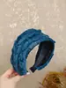 Nova Faixa de Lã Larga de Inverno de Alta Qualidade, Design de Coroa Alta, Estilo Casual para Sair, Acessório de Cabelo Vintage e Elegante Estilo Chanel