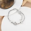 Distrito de Lu pulseira fofa de nova moda criativa pulseira geométrica lisa banhada a cobre distribuição por atacado para mulheres
