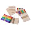 Palitos de helado, palitos de helado, palitos de helado, depresor de lengua, palitos de colores hechos a mano para niños, material de grado de protección ambiental