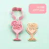 Moldes para Galletas Temáticos de Alcohol, Moldes para Galletas de Prensa Simulada, Cortadores de Galletas de Mantequilla, Herramientas Creativas para Hornear