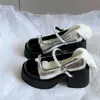 Zapatos Mary Jane Retro Franceses Pequeños de Cuero para Mujer 2026 Primavera Nuevo Estilo Suela Gruesa Tacón Grueso Con Falda JK Tacones Altos Zapatos de Salón