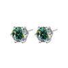 Pendientes de seis garras con diamantes Mosan genuinos S925 de 1 quilate, elegantes y sencillos, de moissanita, para regalo, joyería para las orejas, suministro en vivo