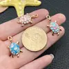 Colgante de Tortuga de Aleación Esmaltada DIY Transfronterizo Moda Dibujos Animados Joyería Pendientes Llavero Accesorios