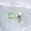 Pendientes de Aleación de Titanio Astmf-13 con Circonita en Forma de Copo de Nieve G23 Titanio Rosca Interna Circonita Studs para Labio Studs para Oreja Joyería para Piercings