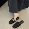 Encontro Primeiro Temporada Mules de Salto Baixo Bico Fechado de Calçar para Mulheres, Sapatos Trançados Estilo Boêmio Sem Salto para Mulheres