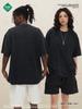 Camiseta lavada de algodón pesado de 300 g para hombre y mujer, estilo retro de verano, estilo urbano, holgada, de marca americana, de manga corta, personalizable.