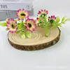 Venta Directa Transfronteriza de Guirnaldas de Girasoles Artificiales, Sombreros de Paja con Flores, Decoraciones de Mesa para Cenas de Hotel y Alojamiento, Cadenas de Flores Decorativas