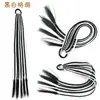 Coleta Gradiente de Siete Colores Coleta Trenza Pequeña Trenza de Color Sucio Coleta Tocado Personalizado Hip Hop Trenza de Tres Hilos