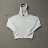 Cardigan Solto com Capuz Corteiz Alcatraz Estampa Retrô High Street Roupa Casual