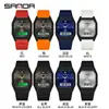 Reloj Digital Transfronterizo Sanda Deportivo Impermeable Doble Pantalla Sincronización 3-Horas Luminoso Reloj para Estudiantes Reloj Digital Multifunción