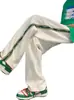 Calças de Verão Masculinas Estilo Transfronteiriço, Versátil Estilo de Hong Kong Retas Largas Esportivas Tendência High Street Casuais para Homens, Temporada de Outono