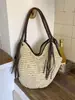 Bolso Tejido de Punto de Gran Capacidad Transfronterizo para Mujer, Nuevo Estilo Verano 2026, Bolso de Hombro Cruzado, Bolso para Vacaciones en la Playa