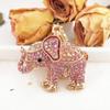 Llavero con colgante de elefante tailandés de metal con diseño de dibujos animados, ideal como regalo al por mayor, con diseño transfronterizo de Amazon