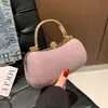 Nova Tendência para o Trabalho Bolsa Feminina Texturizada Casual para Mulheres Pequena Simples na Moda Bolsa de Ombro com Corrente Transversal