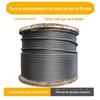 Venda Direta T Corda de Aço Galvanizado com Alma de Fibra para Guincho Lança de Elevação Guindaste Esteira Escavadeira Rotativa Guindaste Torre Corda de Aço
