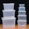 Caja de Almacenamiento para Ropa, Colchas y Trastos Domésticos Extra Grande Engrosada, Caja de Almacenamiento de Plástico, Caja de Almacenamiento Transparente