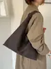 Bolso de mano retro de gamuza estilo coreano, gran capacidad, moderno y casual, perfecto para el uso diario, diseño minimalista, colección otoño/invierno, bolso de hombro único