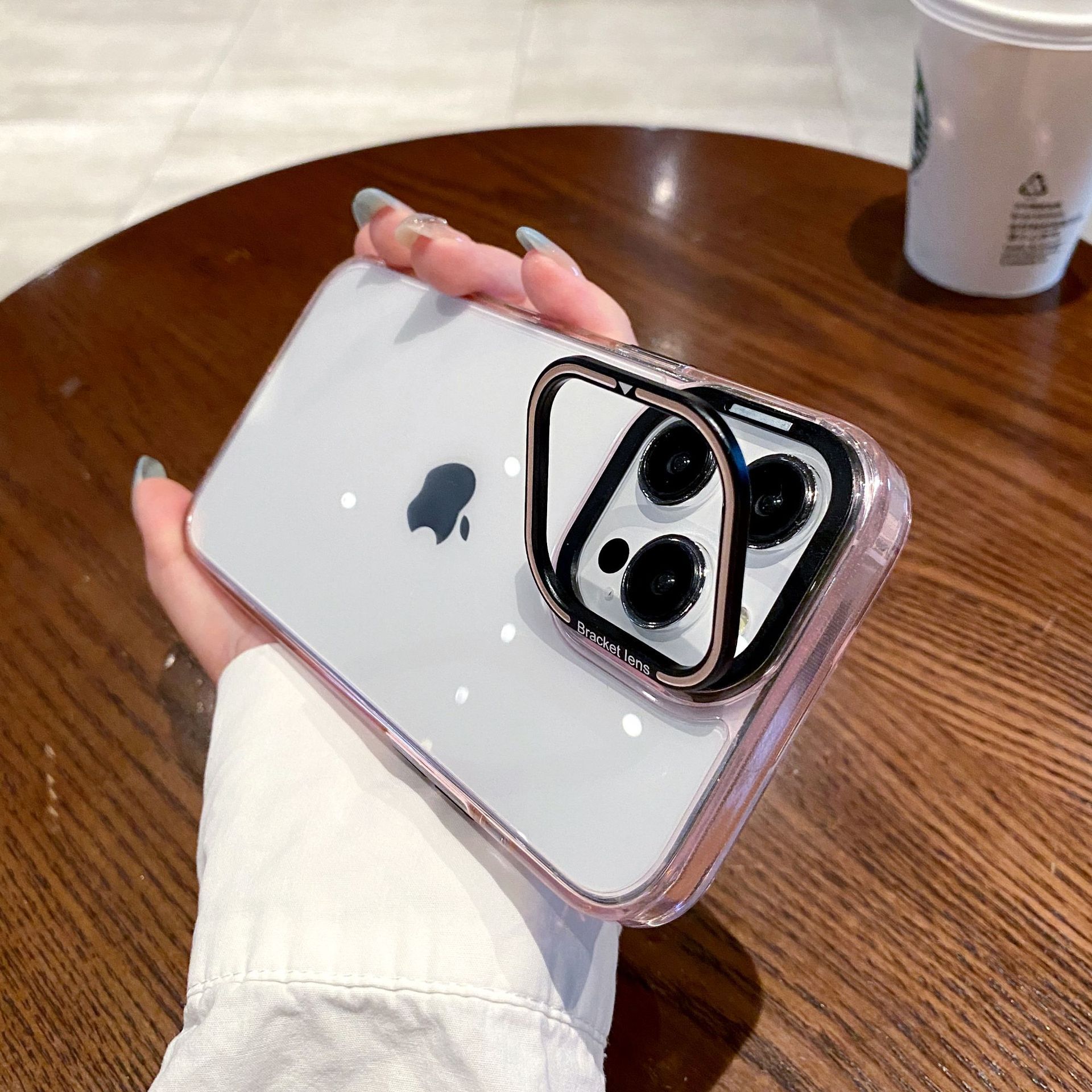 适用苹果15透明磁吸手详情图28