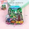 Adesivos de geladeira de madeira Zhangjiajie Lembranças turísticas Guochao Wenchuang Scenic Spot Adesivos de geladeira magnéticos da cidade Atacado