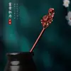 Acessórios de cabelo Hanfu grampo de madeira grampo de madeira de pau-rosa antigo prato de grampo de cabelo acessórios de cabelo concha de cabelo grampo antigo uma geração de cabelo