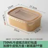 Caja de picnic, lonchera desechable, empaque de papel kraft, adecuada para salidas de otoño, campamento, actividades al aire libre, sushi y artículos populares para barbacoa