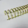 Bucle Doble Electrochapado (2:1) Accesorios para Calendario de Cuaderno Profundos Dorados de 7/8" * 15 Dientes Espirales de Encuadernación de Hojas Sueltas
