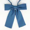 Pajarita de Color Sólido con Puntiagudos y Acentos de Plumas, Accesorios Jk, Pajarita Estilo Japonés para Estudiante Mujer, Pajarita Grande con Cordón, Estilo Uniforme Escolar