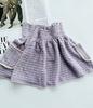 [En Stock] Traje de Punto Calado sin Mangas y Falda Nuevo para Primavera y Verano Color Púrpura Taro para la Hora del Té