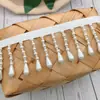 Nuevos Accesorios Decorativos y Materiales para Ropa Hanfu DIY: Borlas de Cuentas, Colgantes de Cuentas, Encaje de Perlas Blancas, Cortinas de Cuentas y Cintas