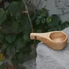 Cuchara medidora de café de madera europea y americana, taza medidora para repostería doméstica, cuchara pequeña de madera para helado, cuchara para condimentos, cuchara medidora para leche en polvo