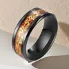 Anillo de acero de titanio para hombre, anillo de dedo de dragón, estilo marea nacional transfronteriza, chapado al vacío, acero inoxidable, joyería de mano popular europea y americana