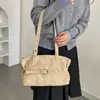 Bolso de axila Melard vintage de gamuza, gran capacidad, elegante bolso tote con un diseño de cinturón único, bolso de mano y bolso de hombro de moda
