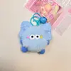Chaveiro Pingente Bola de Pelo Laço Fofo Boneca Bola de Carvão Pequena Boneca Boneca Bolsa de Boneca Pendurar na Bolsa Chaveiro de Carro Desenho Animado