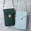 Bolsa de Monedero para Teléfono Móvil con Pantalla Táctil para Mujer, Nueva Moda, Multifuncional, Estilo Coreano, Elegante, de Hombro, Versátil, Bolso Cruzado Sencillo