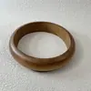 Pulseira de Madeira Maciça Estilo Étnico Retrô Anéis de Madeira Multicores Simples Colorido DIY Pulseira de Madeira Empilhável
