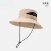 Sombrero de Montañismo para Mujer, Primavera y Verano, Sombrero de Pescador de Campamento de Ala Ancha, Protección Solar, Viajes al Aire Libre, Senderismo, Sombrero Vaquero Occidental para Hombre